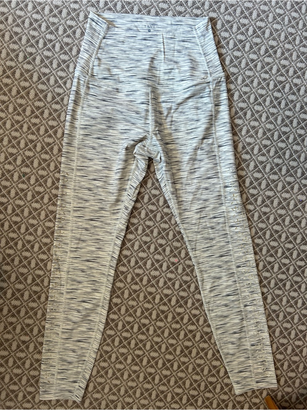 Tavi Space-Dyed Gray Leggings